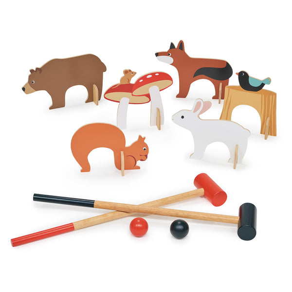 Indoor Woodland Croquet Set