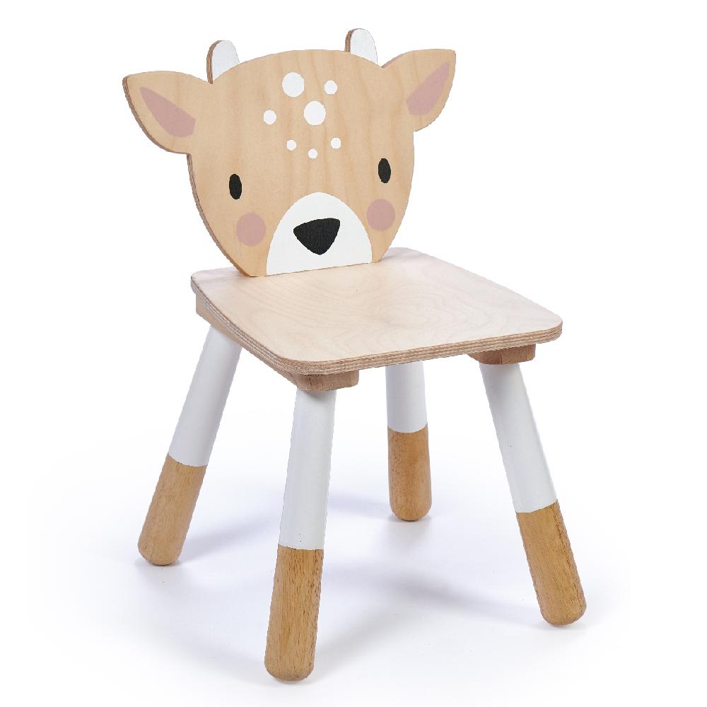 Tender Leaf Toys wooden Deer themed chair for children made from top quality plywood and sustainable rubber wood