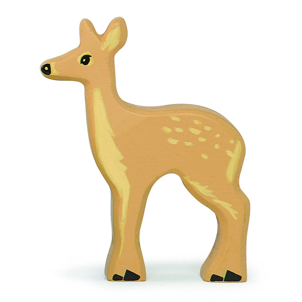 Tender Leaf wooden deer toy in brown