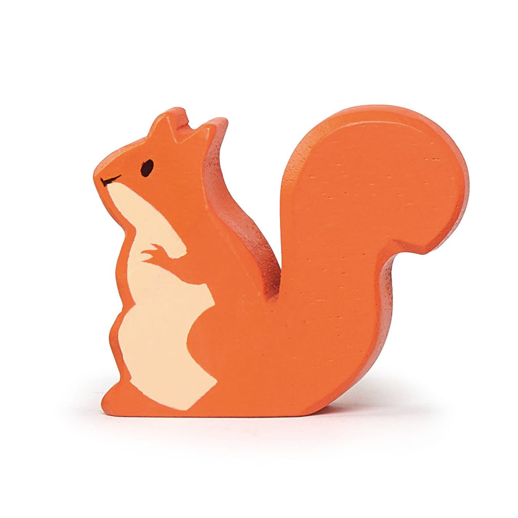 Tender Leaf wooden squirrel toy in brown