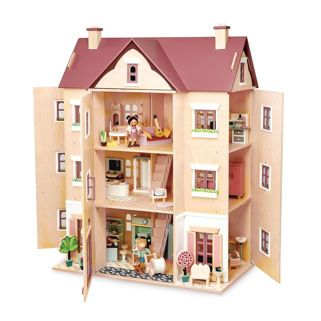 Tender Leaf wooden large dolls house fantail hall