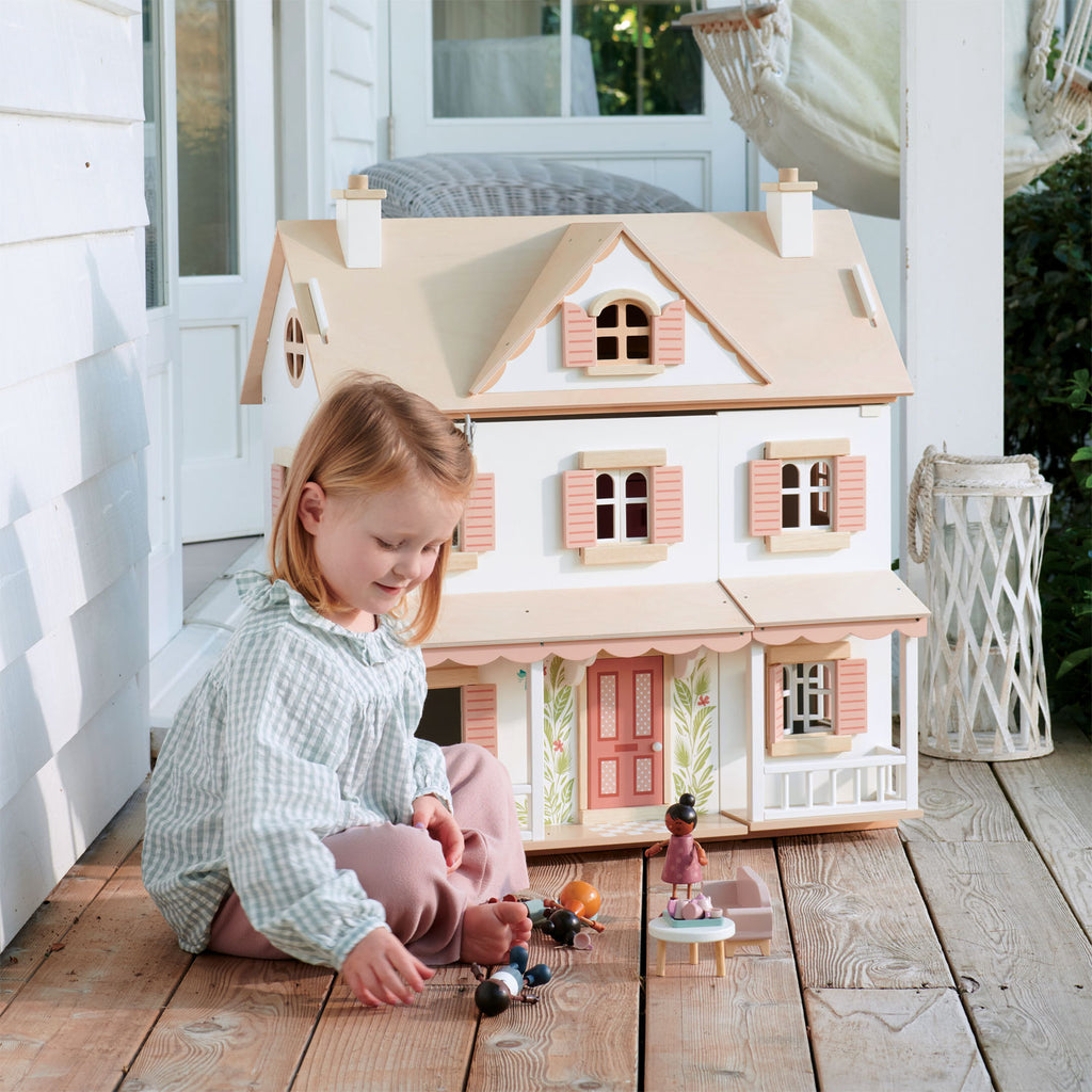 tenderleaf luxury wooden dolls house for children classic traditional sustainable luxury