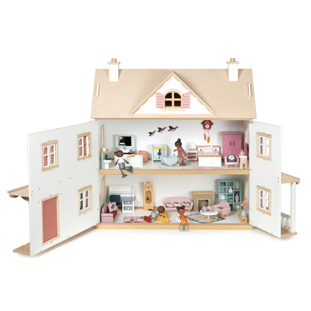 tenderleaf luxury wooden dolls house for children classic traditional sustainable luxury