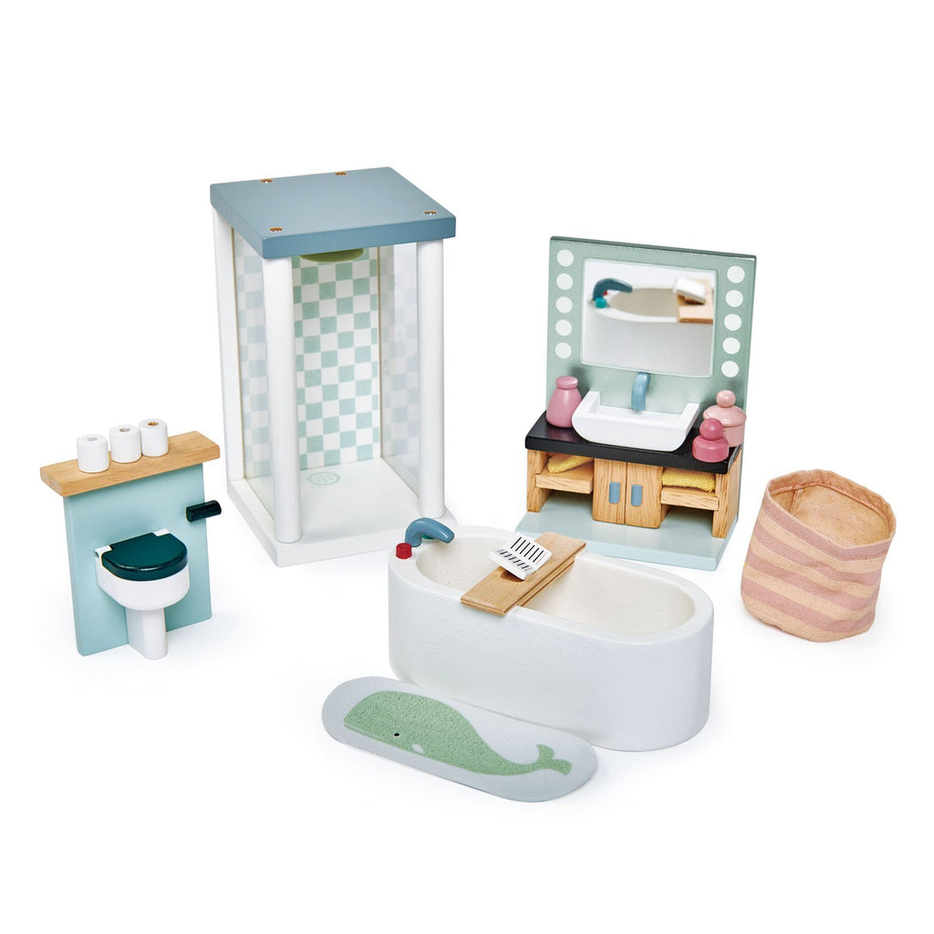 Tender Leaf wooden toys bathroom furniture set