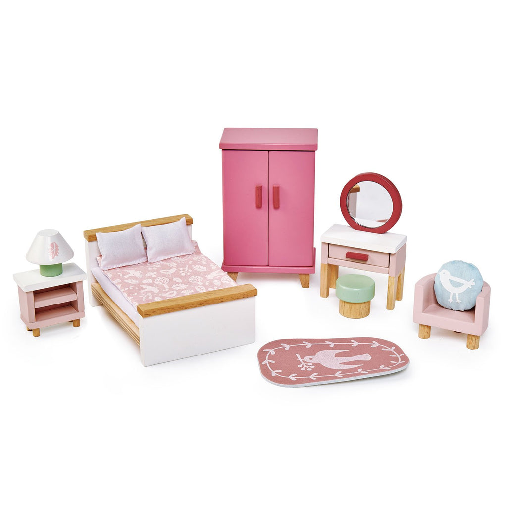 Tender Leaf wooden toys play bedroom furniture set