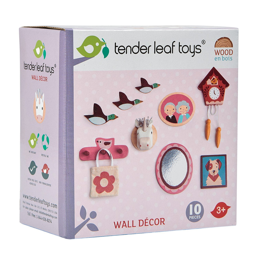 Tender Leaf wooden dolls house furniture add on packs wall decor