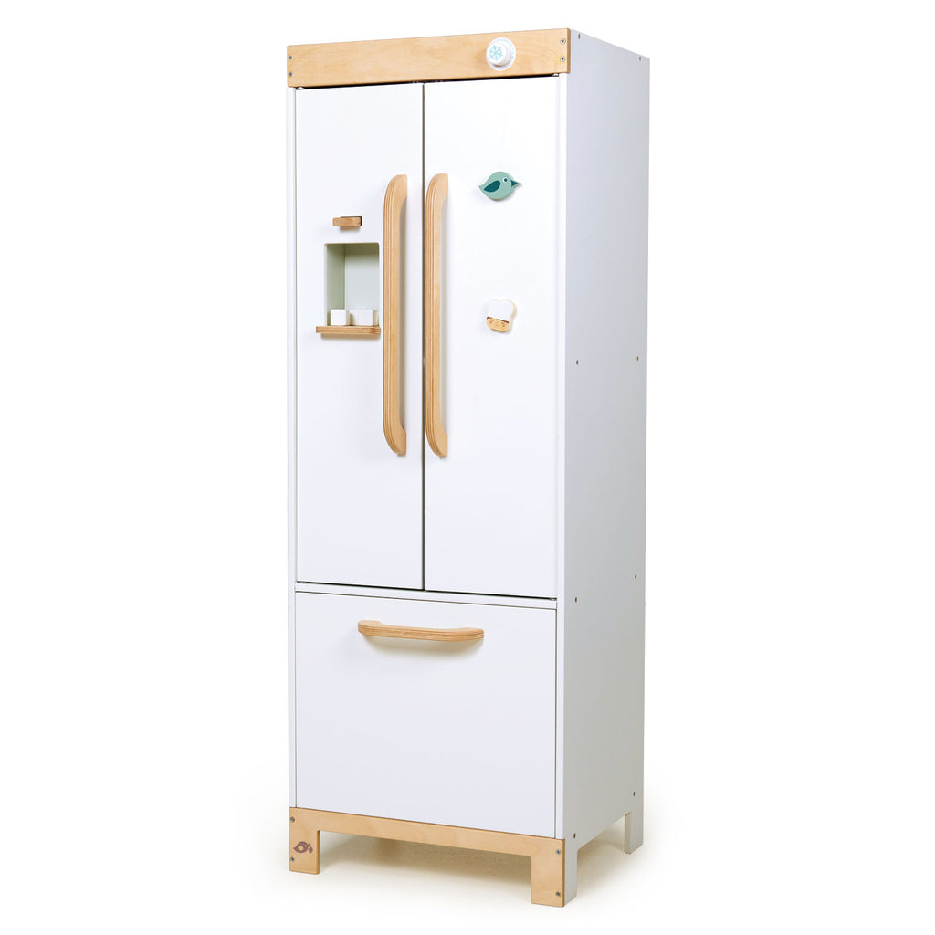 tenderleaf wooden toy fridge freezer kitchen play set sustainable gifts for children