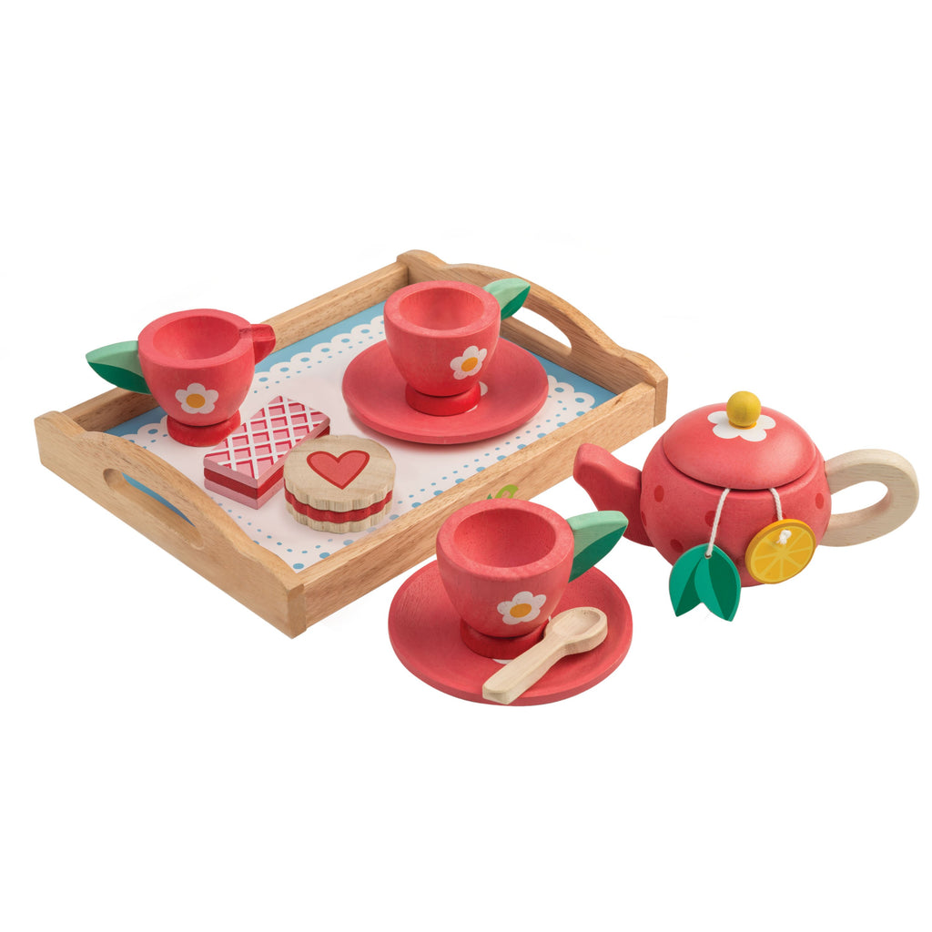 Tender Leaf toys wooden tea tray set