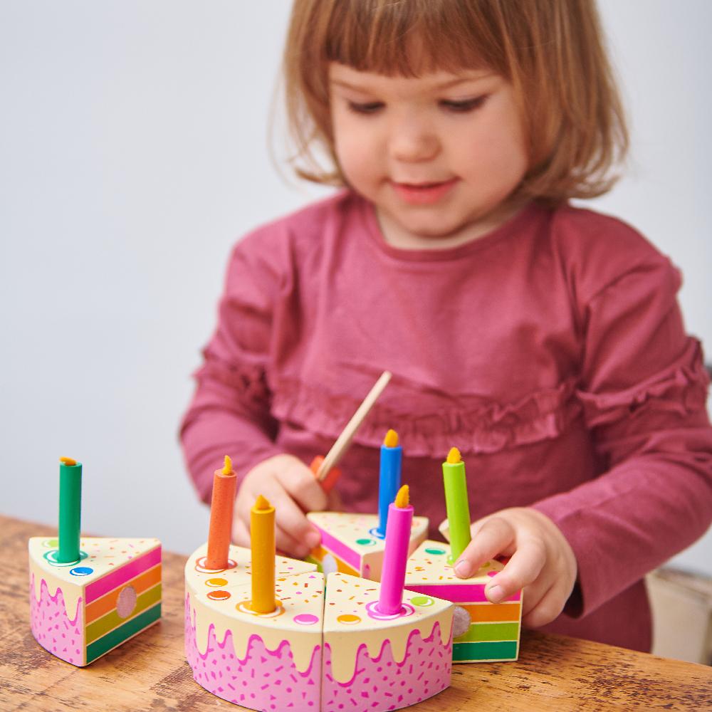 Tender Leaf wooden toys rainbow cake