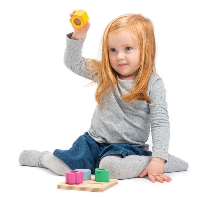 Tender Leaf wooden Visual Sensory Tray for toddlers in multi colours