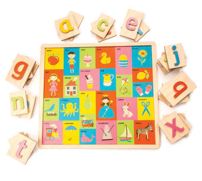 Tender Leaf Toys wooden letter puzzle made from beautiful quality plywoodTenderleaf wooden toys letter educational puzzle and game toy