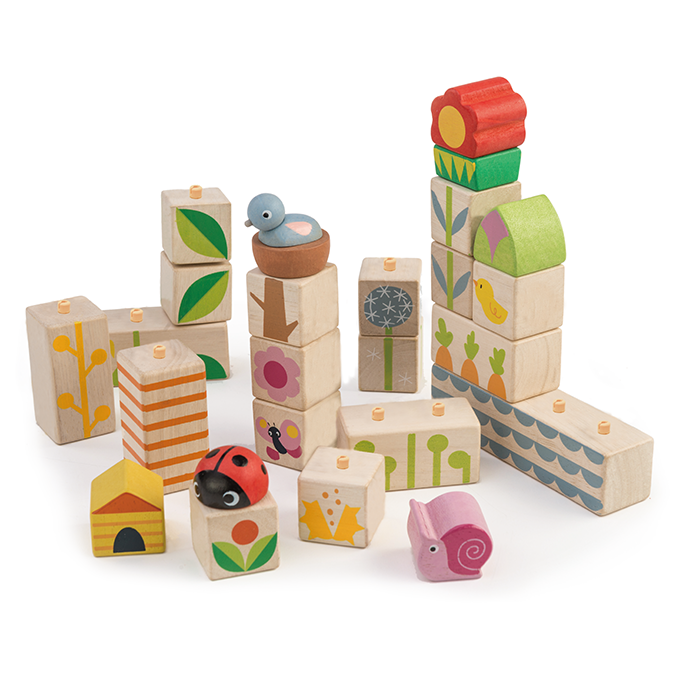 Tender Leaf Wooden garden blocks for toddlers