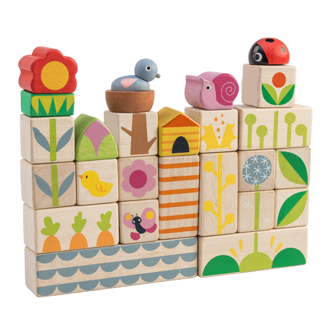 Tender Leaf Wooden garden blocks for toddlers