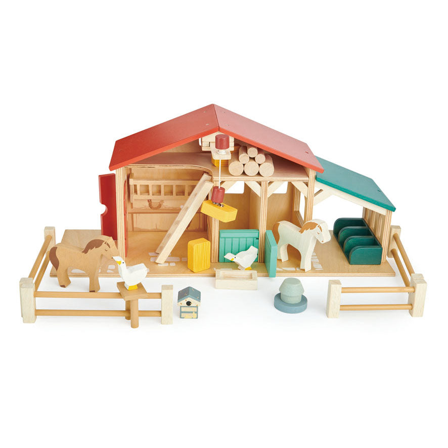 plastic free farm toy made from sustainable wood by tenderleaf toys a perfect gift present idea for children