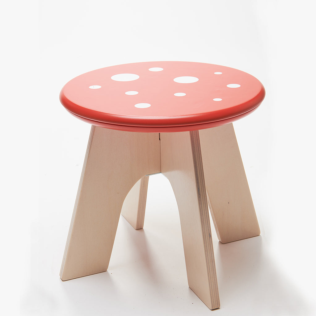 Tenderleaf toys forest furniture toadstool stool chair for the nursery decor for children. Addition to the play table and reminiscent of the woods