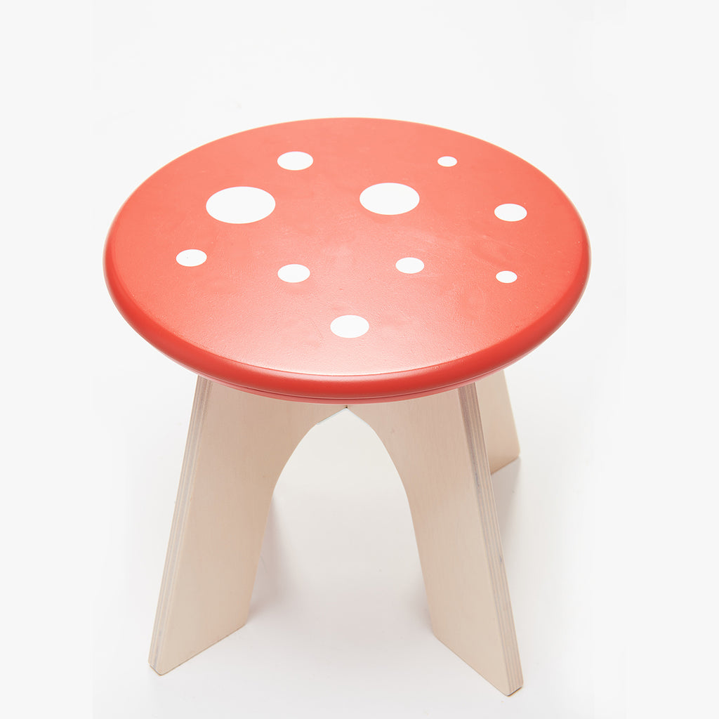 Tenderleaf toys forest furniture toadstool stool chair for the nursery decor for children. Addition to the play table and reminiscent of the woods