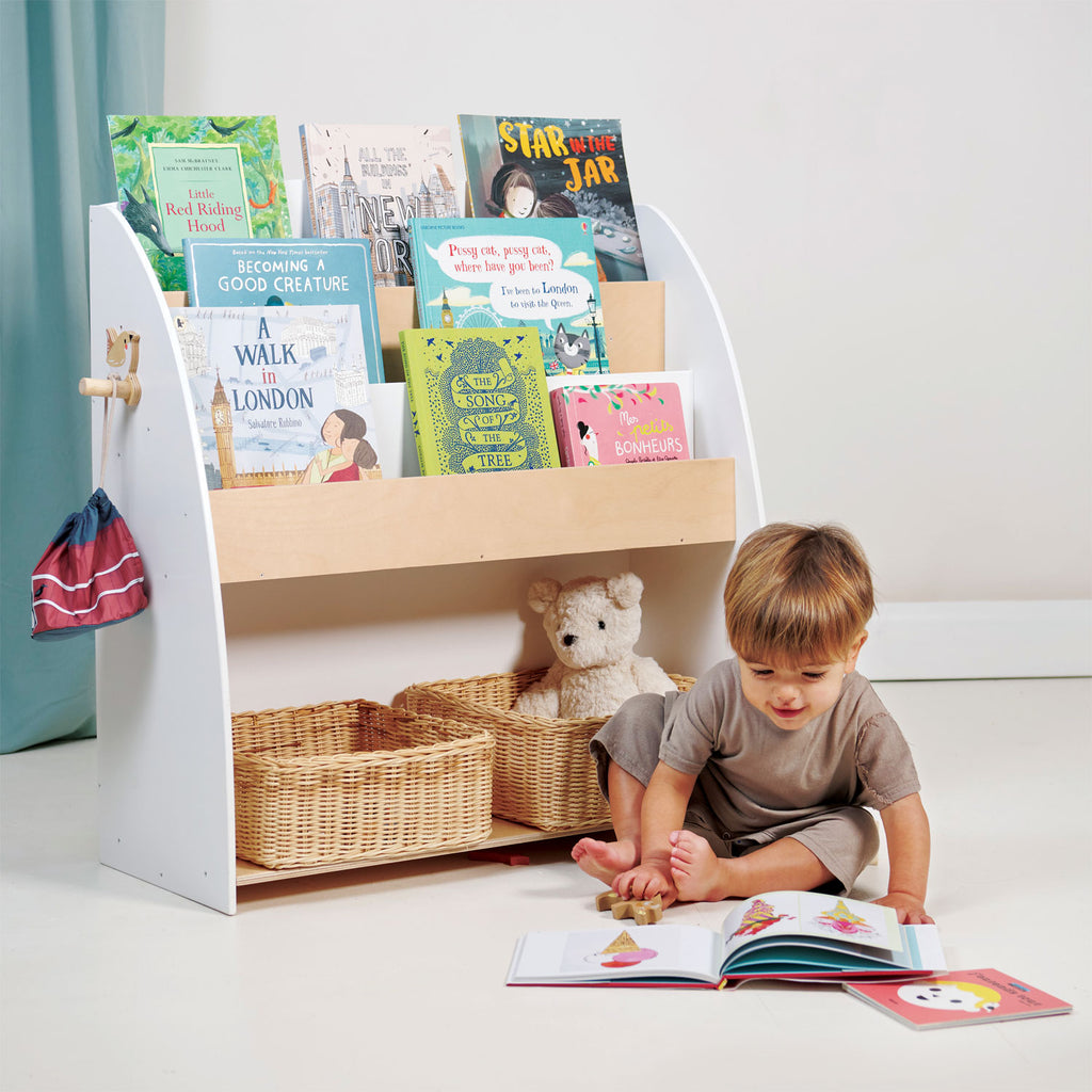 tenderleaf toys furniture wooden bookcase for children