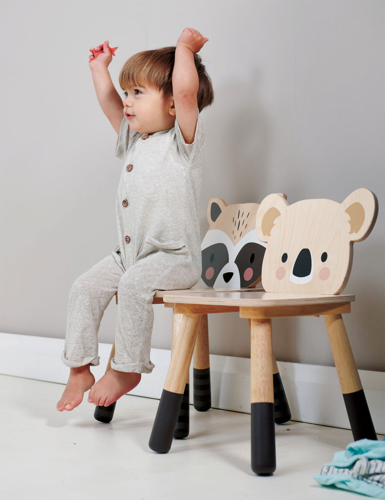 tenderleaf wooden toys and furniture Forest Racoon Chair